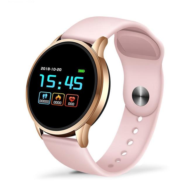 FOURFIT Signa 2 womens round rose gold fitness tracker smart watch ...